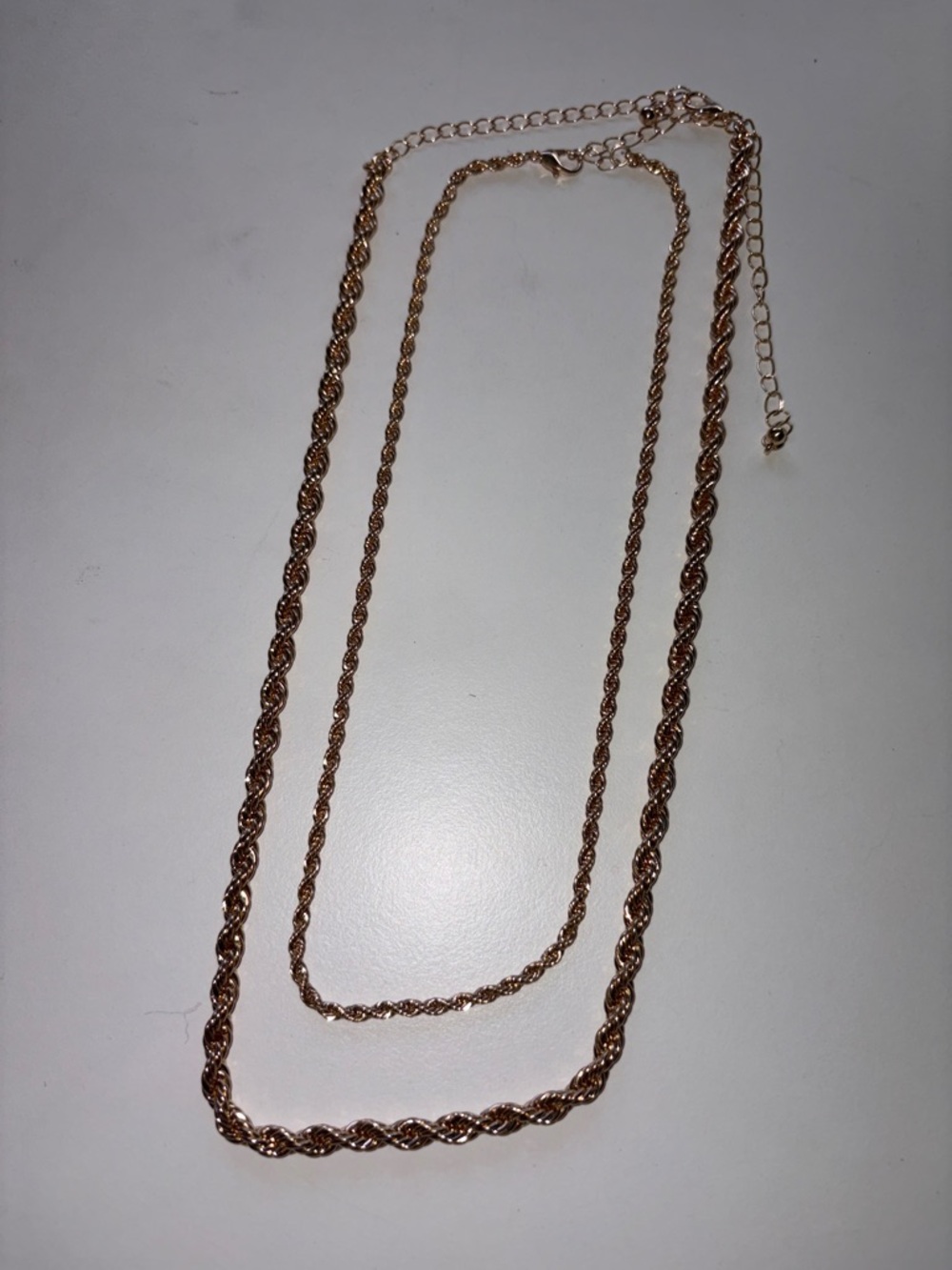 Vertical Collective Gold Rope Chain Necklace Set - Picture 4 of 4